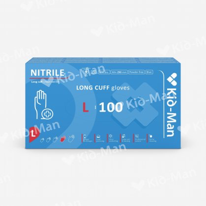 KID-MAN LONG NITRILINĖS PIRŠTINĖS N100, DYDIS L