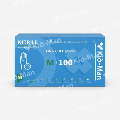 KID-MAN LONG NITRILINĖS PIRŠTINĖS N100, DYDIS M