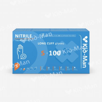KID-MAN LONG NITRILINĖS PIRŠTINĖS N100, DYDIS S
