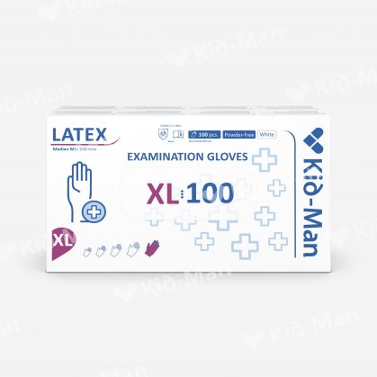 VIENKARTINĖS LATEKSO PIRŠTINĖS, DYDIS XL, 100 VNT PAKUOTĖ
