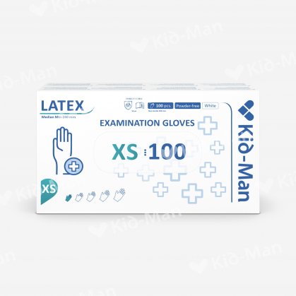 VIENKARTINĖS LATEKSO PIRŠTINĖS, DYDIS XS, 100 VNT PAKUOTĖ